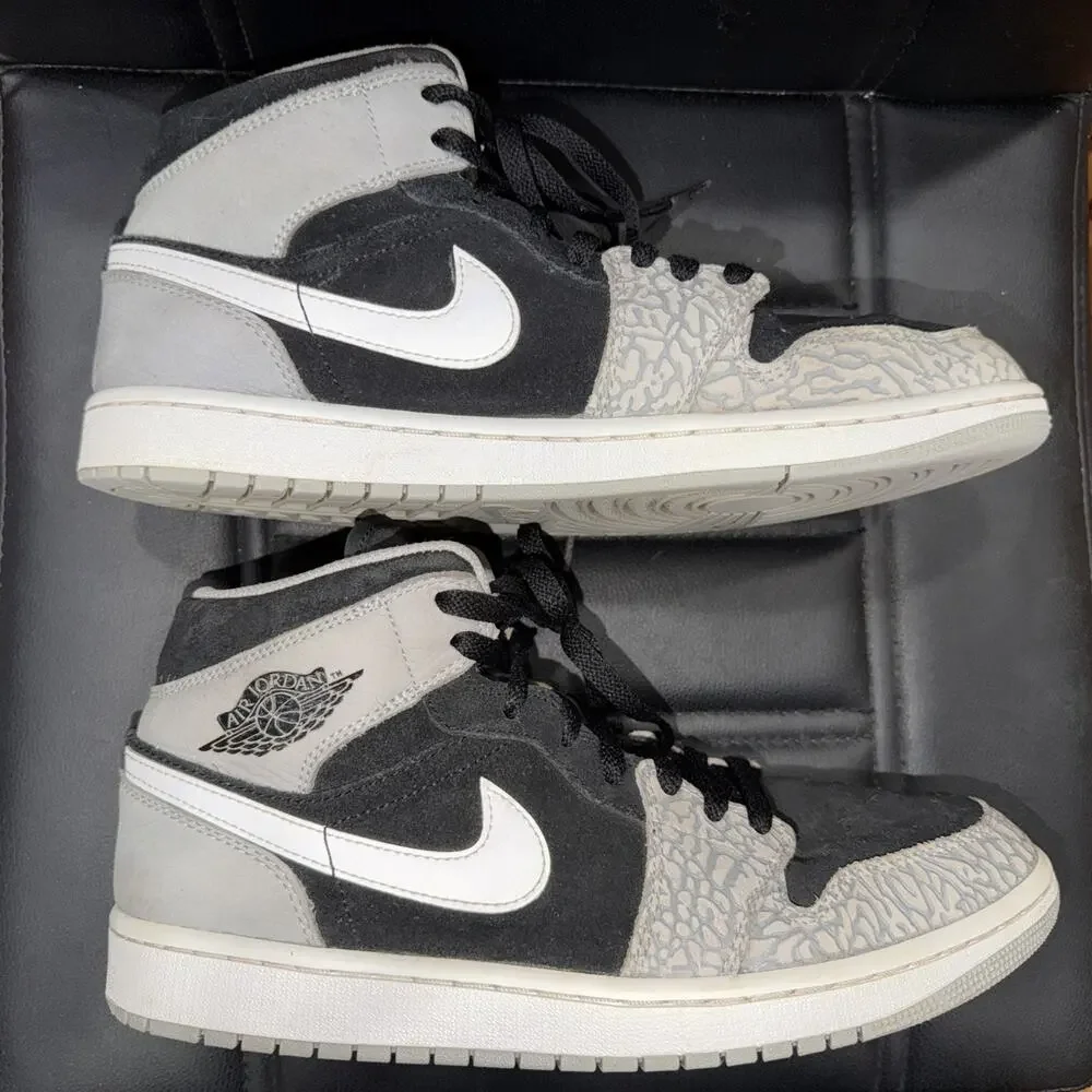 Air Jordan 1 Mid SE Elephant Toe Sneakers Men 10